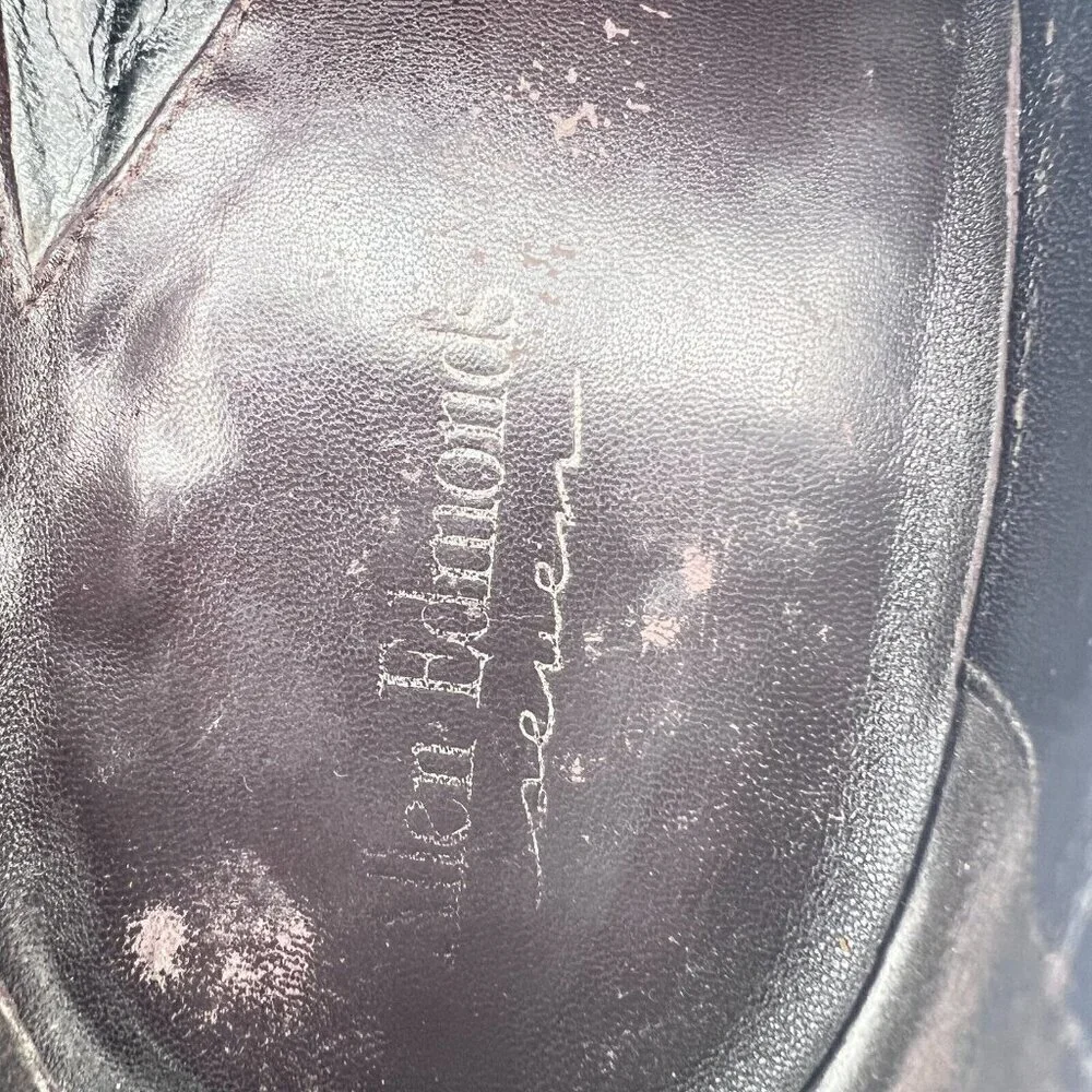 Allen Edmonds Tresana Men Size 9.5EEE Black Leather Wingtip Derby Dress Shoes